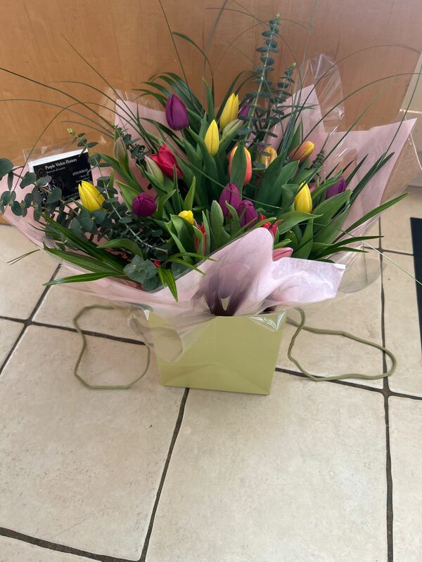 Flowers delivered to customer