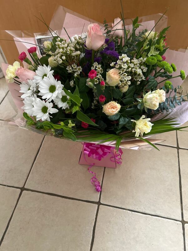 Flowers delivered to customer