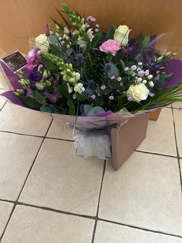 Flowers delivered to customer