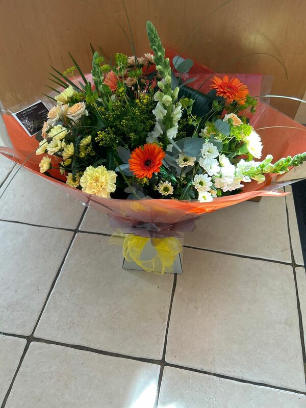 Flowers delivered to customer