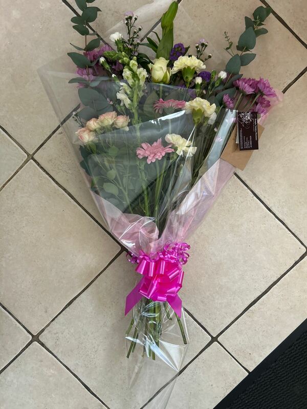 Flowers delivered to customer