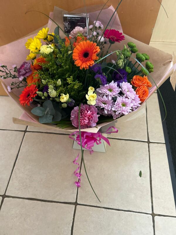 Flowers delivered to customer