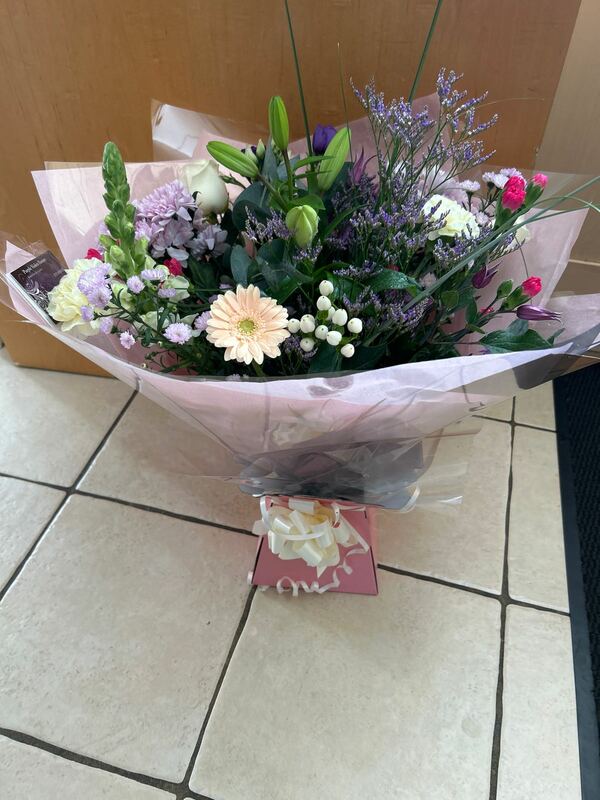 Flowers delivered to customer
