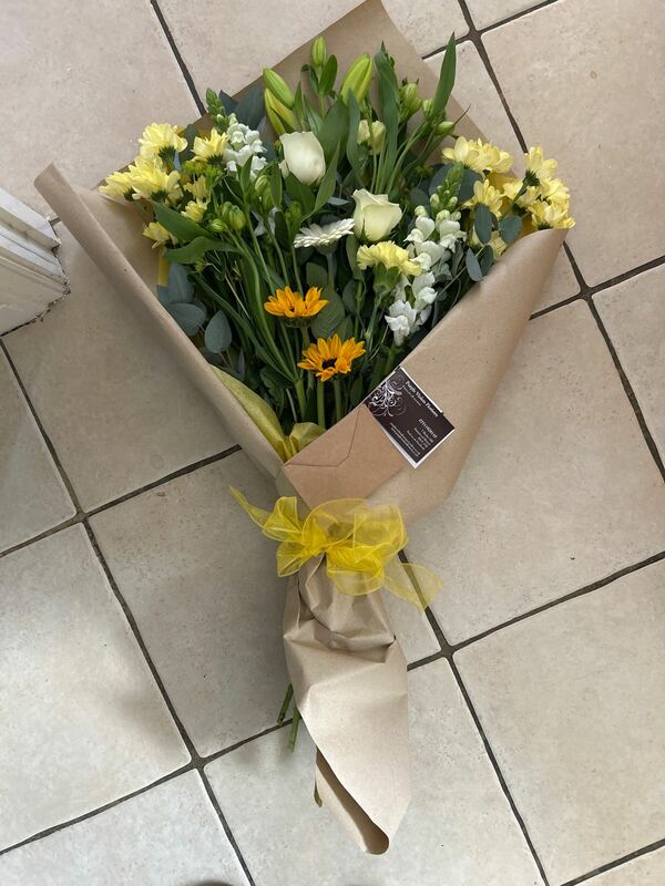 Flowers delivered to customer