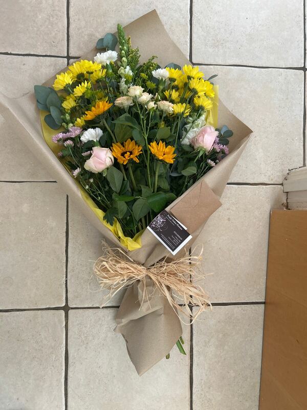 Flowers delivered to customer