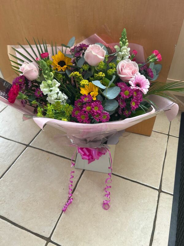 Flowers delivered to customer
