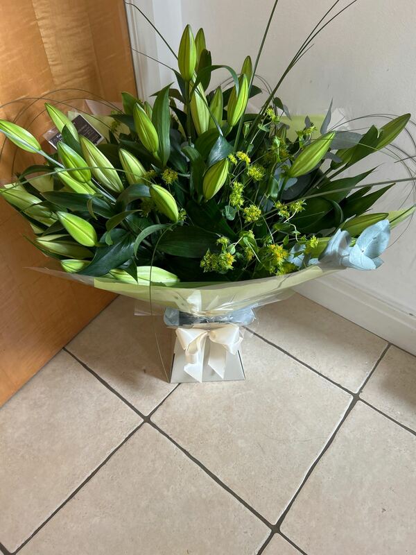 Flowers delivered to customer