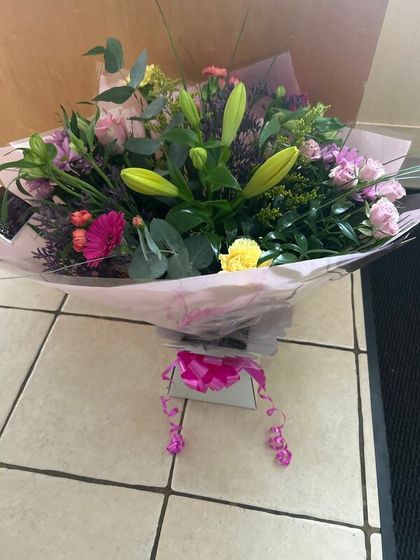 Flowers delivered to customer