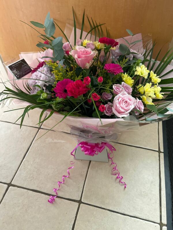 Flowers delivered to customer
