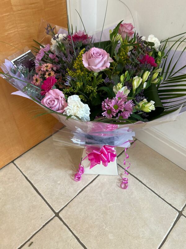 Flowers delivered to customer