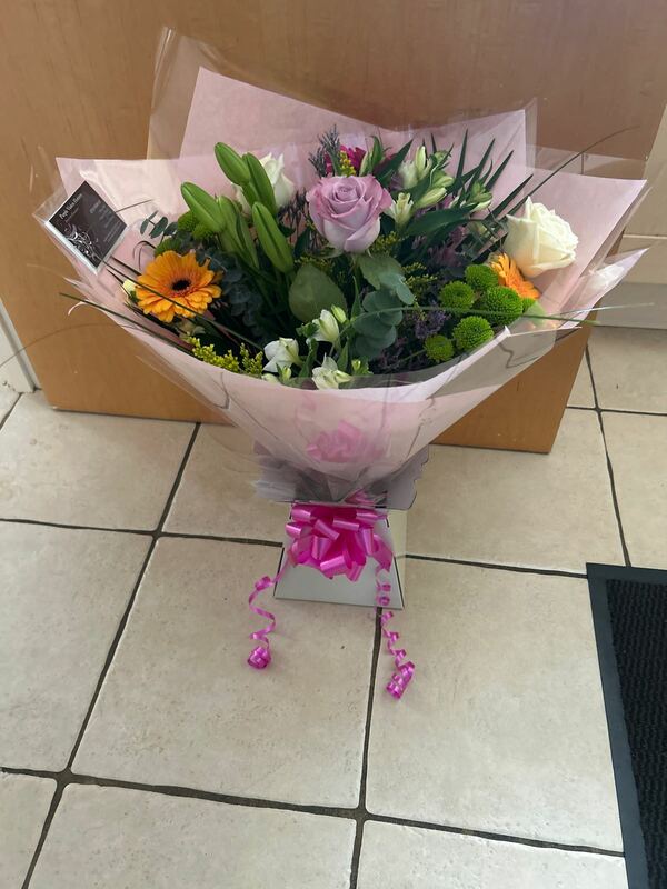 Flowers delivered to customer