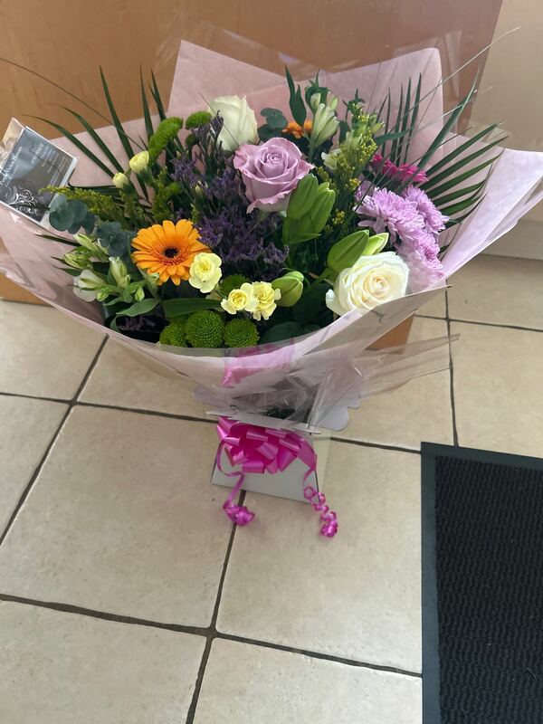 Flowers delivered to customer