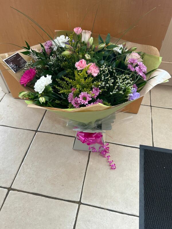 Flowers delivered to customer