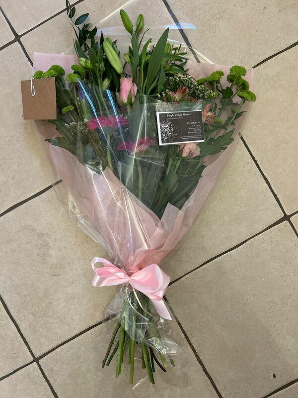 Flowers delivered to customer
