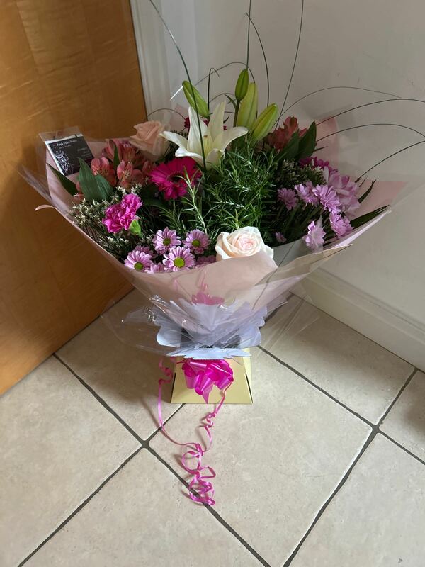 Flowers delivered to customer