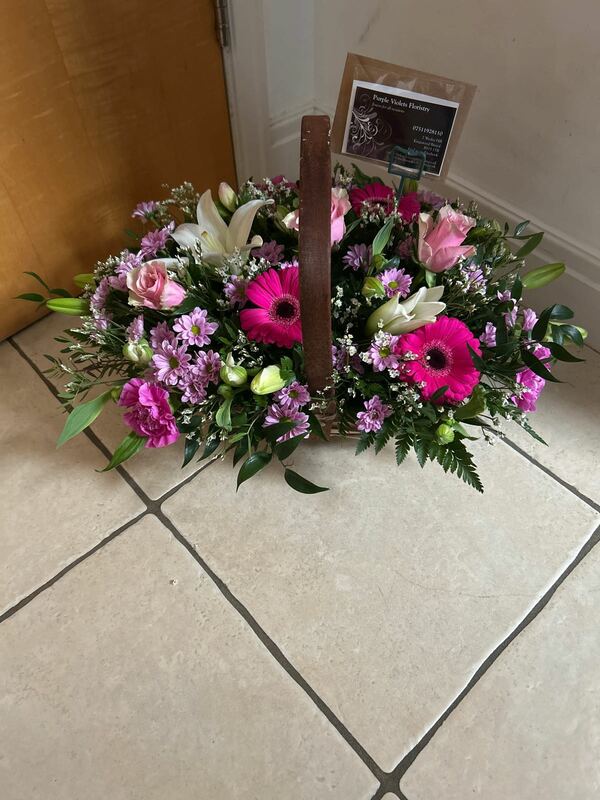 Flowers delivered to customer