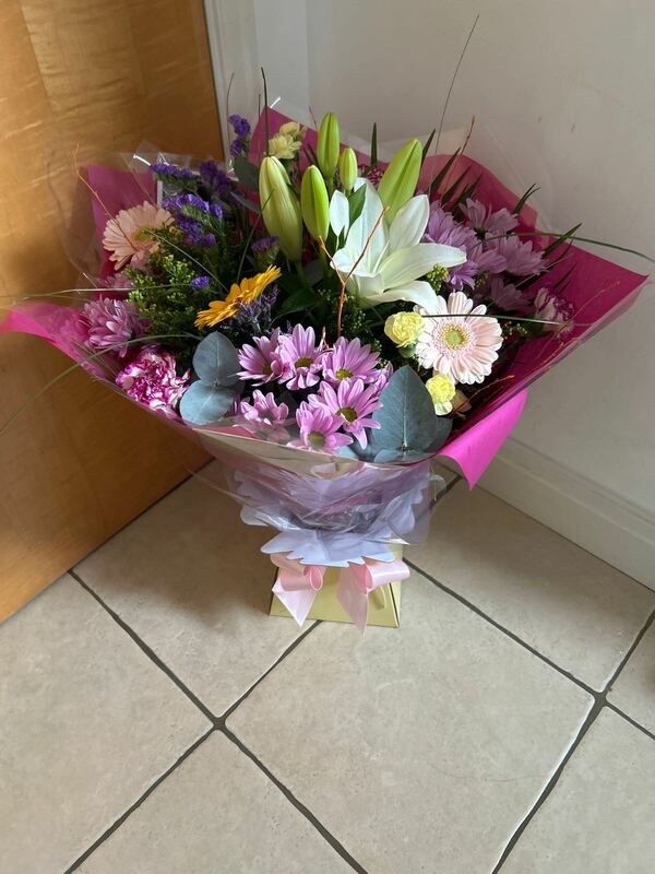 Flowers delivered to customer