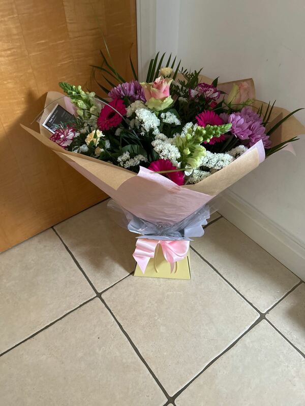 Flowers delivered to customer