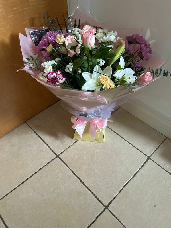 Flowers delivered to customer