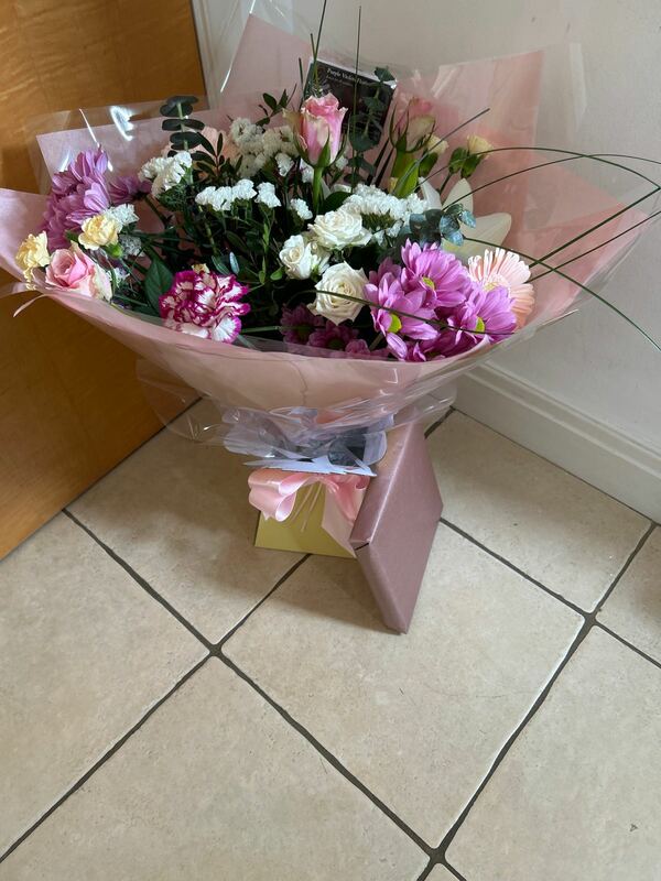 Flowers delivered to customer