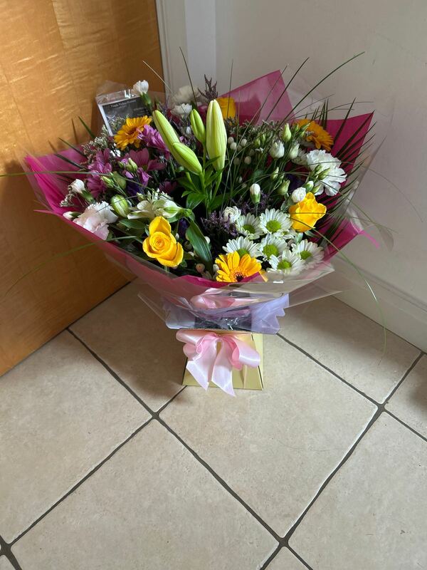 Flowers delivered to customer