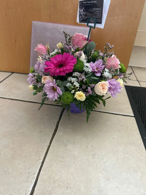 Flowers delivered to customer