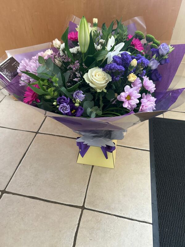 Flowers delivered to customer