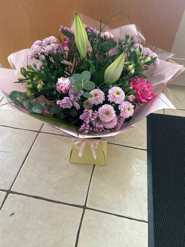 Flowers delivered to customer