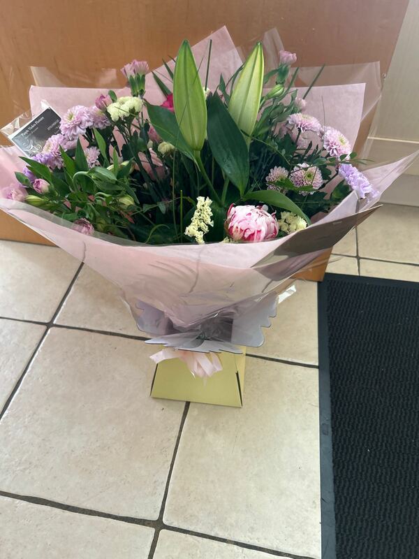 Flowers delivered to customer