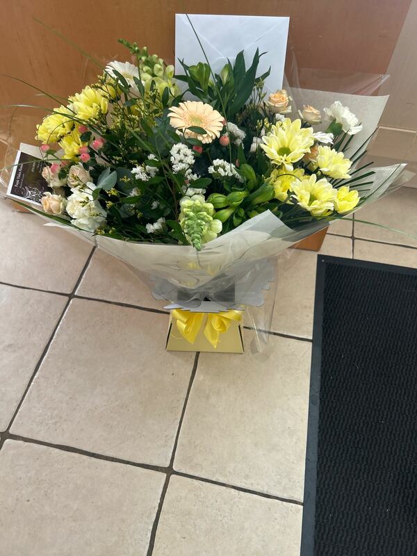 Flowers delivered to customer