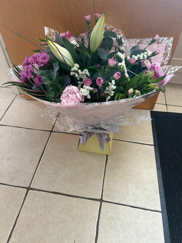Flowers delivered to customer