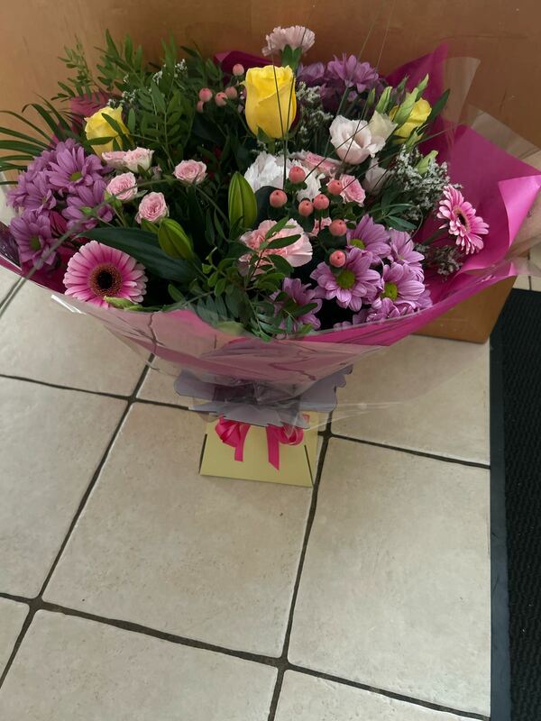 Flowers delivered to customer