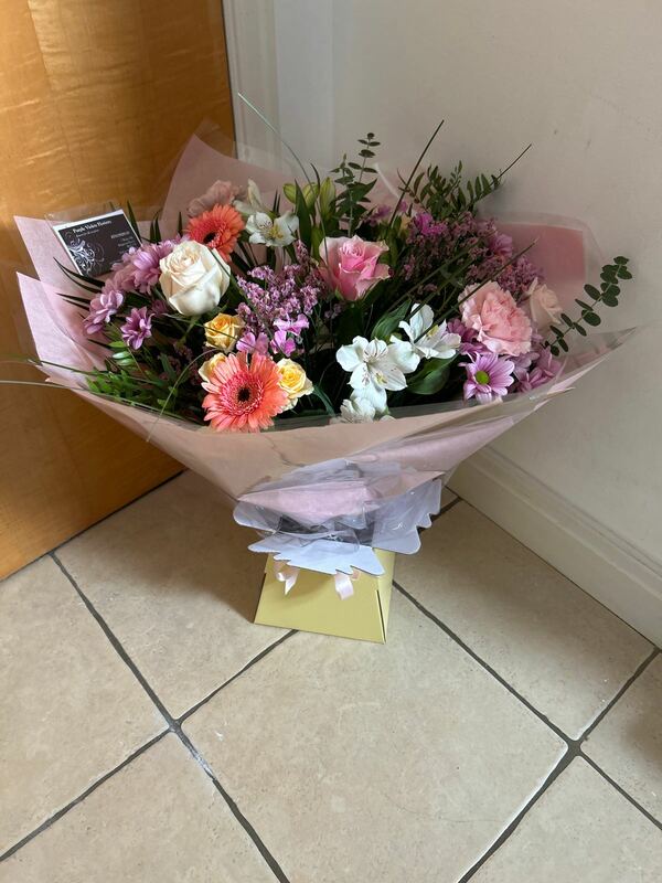 Flowers delivered to customer