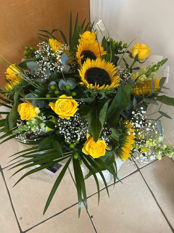 Flowers delivered to customer