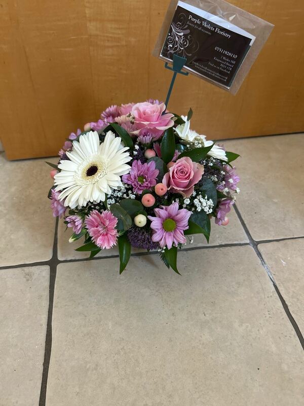 Flowers delivered to customer