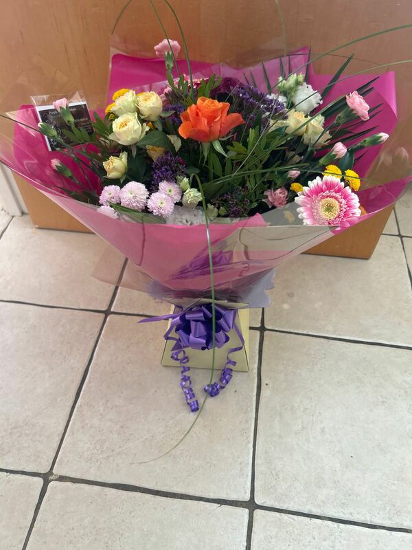 Flowers delivered to customer