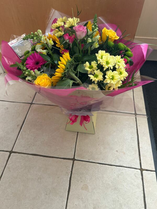 Flowers delivered to customer