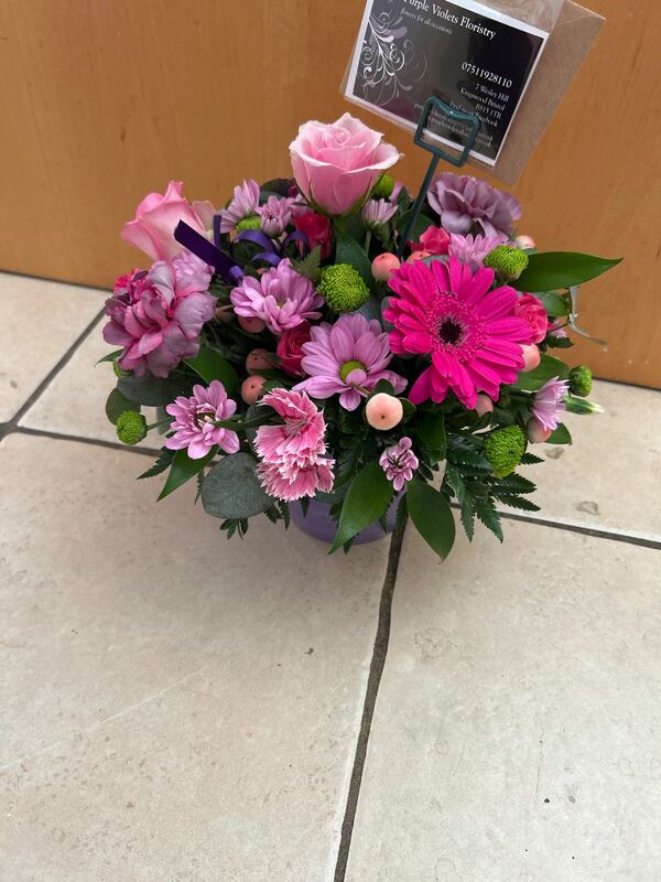 Flowers delivered to customer