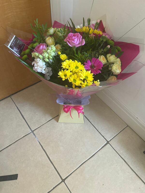Flowers delivered to customer