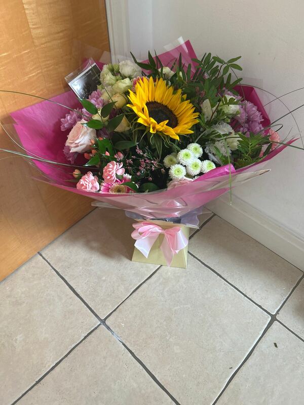 Flowers delivered to customer