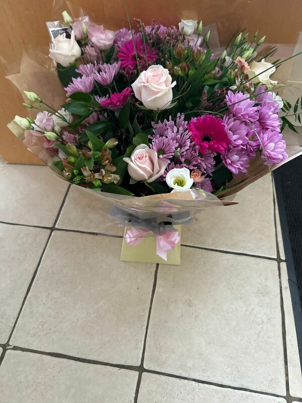 Flowers delivered to customer