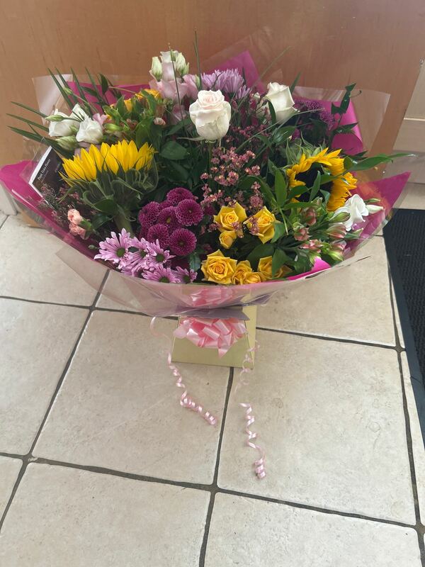 Flowers delivered to customer