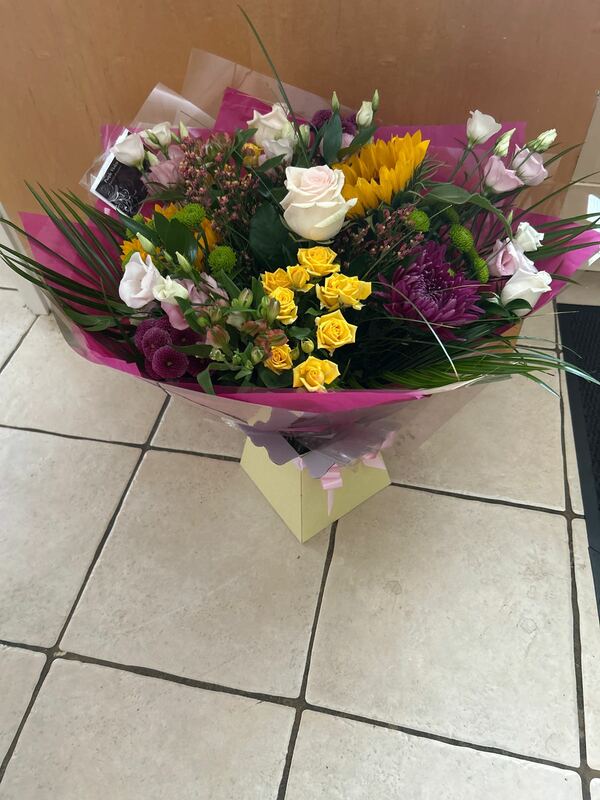Flowers delivered to customer