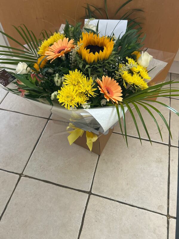 Flowers delivered to customer