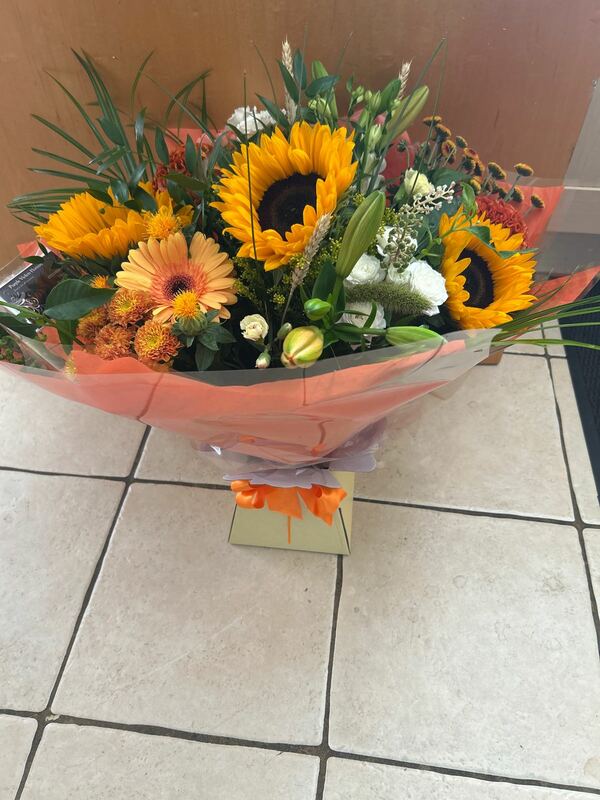 Flowers delivered to customer