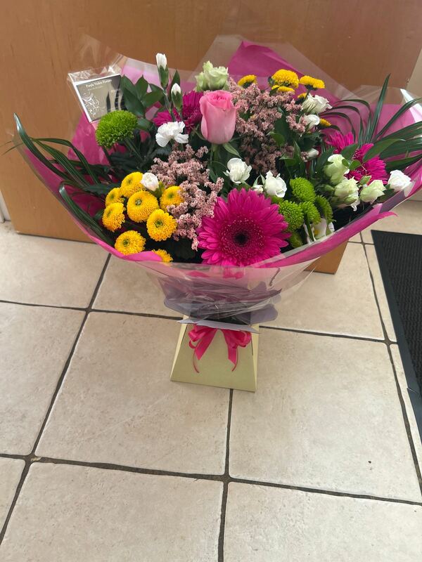 Flowers delivered to customer