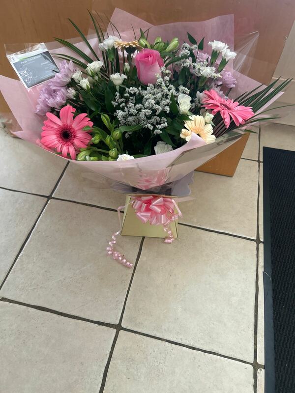 Flowers delivered to customer