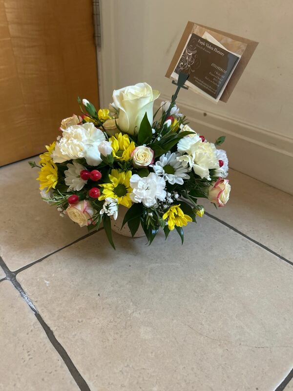 Flowers delivered to customer