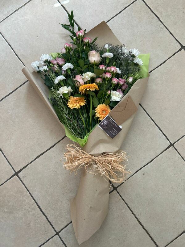 Flowers delivered to customer