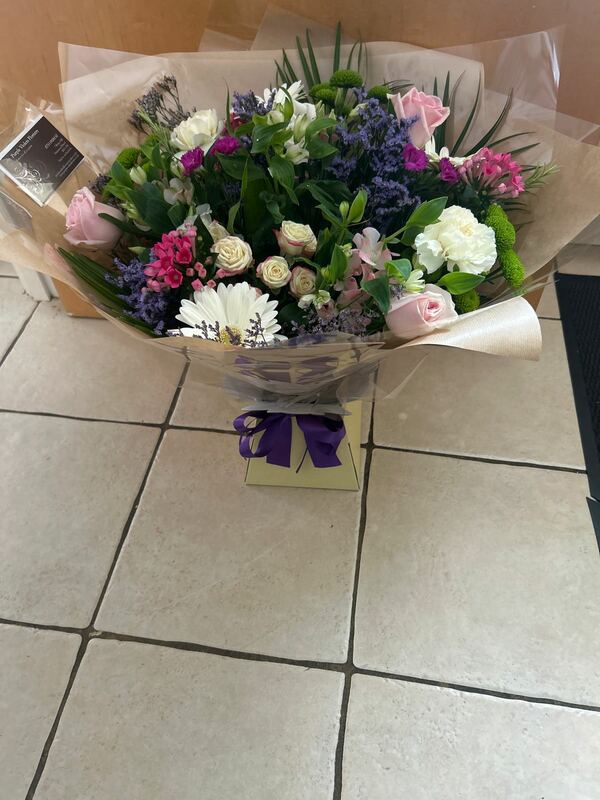 Flowers delivered to customer